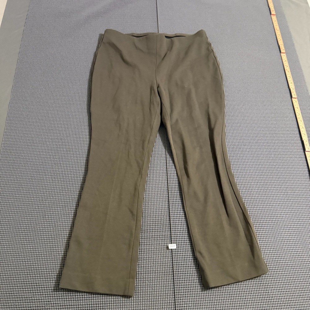 Talbots Montauk Pant Olive Green Pull On Elastic Waist Women Size 6P